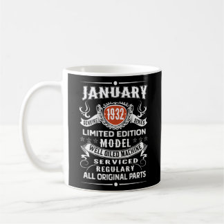Vintage January 1932 Limited Edition 90th コーヒーマグカップ