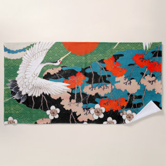 Vintage Japanese Art  ビーチタオル