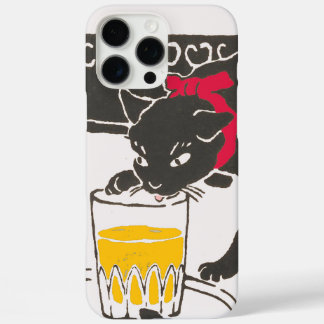 Vintage Japanese Beer Cat Art Goyo Retro iPhone 16 Pro Maxケース