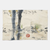 Vintage Japanese Calligraphy Art (11) キッチンタオル (横)