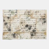 Vintage Japanese Calligraphy Art (2) キッチンタオル (横)