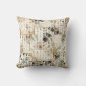 Vintage Japanese Calligraphy Art (2) クッション (正面)