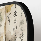 Vintage Japanese Calligraphy Art (2) ピックルボールラケット (左詳細)