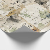 Vintage Japanese Calligraphy Art (2) ラッピングペーパー (角)