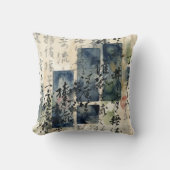 Vintage Japanese Calligraphy Art (4) クッション (正面)