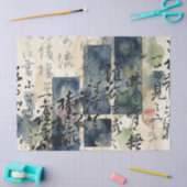 Vintage Japanese Calligraphy Art (4) 薄葉紙 (クラフト)