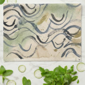 Vintage Japanese Calligraphy Art (6) キッチンタオル (折り畳み)