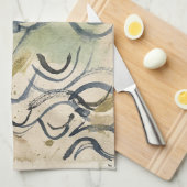 Vintage Japanese Calligraphy Art (6) キッチンタオル (四つ折り)