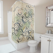 Vintage Japanese Calligraphy Art (6) シャワーカーテン (インサイチュ)