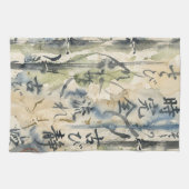 Vintage Japanese Calligraphy Art (7) キッチンタオル (横)