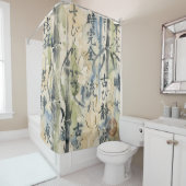 Vintage Japanese Calligraphy Art (7) シャワーカーテン (インサイチュ)