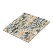 Vintage Japanese Calligraphy Art (7) タイル (側面)