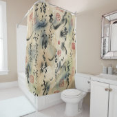 Vintage Japanese Calligraphy Art (8) シャワーカーテン (インサイチュ)