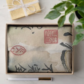 Vintage Japanese Calligraphy Art (8) 薄葉紙 (ギフト)