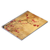 Vintage Japanese Cherry Blossom ノートブック (左側)