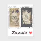 Vintage Japanese Gothic Collage  シール (シート)