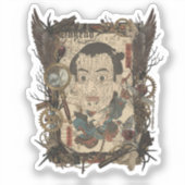 Vintage Japanese Gothic Collage – シール (正面)