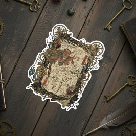 Vintage Japanese Gothic Collage – シール