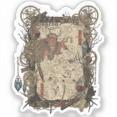 Vintage Japanese Gothic Collage – シール (正面)