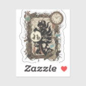 Vintage Japanese Gothic Collage Sticker シール (シート)