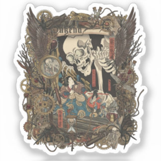 Vintage Japanese Gothic Collage  Sticker シール
