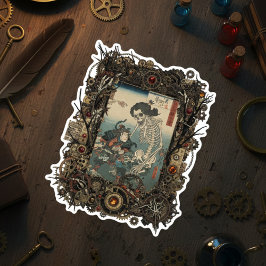 Vintage Japanese Gothic Collage  Sticker シール