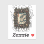 Vintage Japanese Gothic Collage  Sticker シール (シート)