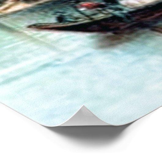 "Vintage Japanese Junk-1871," ポスター (角)