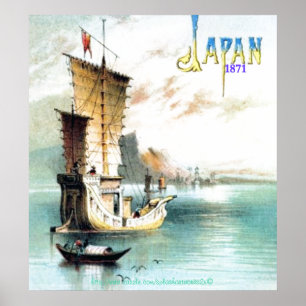 "Vintage Japanese Junk-1871," ポスター