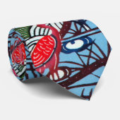 Vintage Japanese Kimono Textile (Bingata) ネクタイ (ロール)