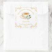 Vintage Jasmine Tea Square Label スクエアシール (バッグ)