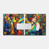 Vintage Jazz Nights  デスクマット (キーボード&マウス)