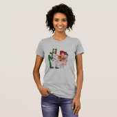 Vintage Jingle Bells Santa Christmas  Tシャツ (正面フル)