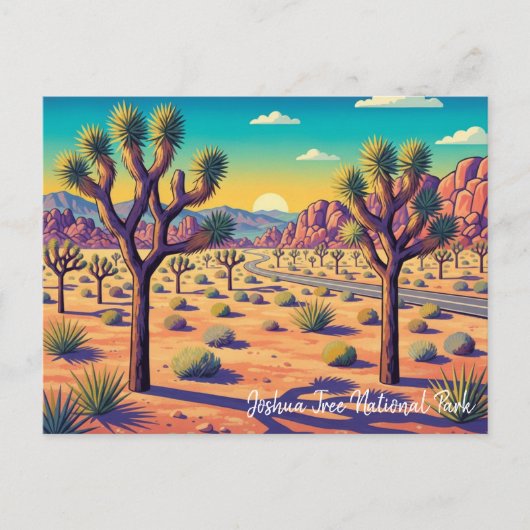 Vintage Joshua Tree National Park ポストカード (正面)