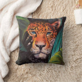 Vintage jungle leopard クッション (ブランケット)