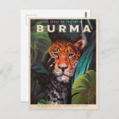 Vintage jungle leopard ポストカード (正面/裏面)