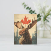 Vintage Kanadischer Elch ポストカード (スタンド正面)