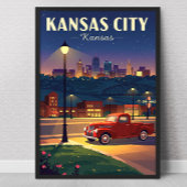 Vintage Kansas City ポスター