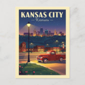 Vintage Kansas City ポストカード (正面)