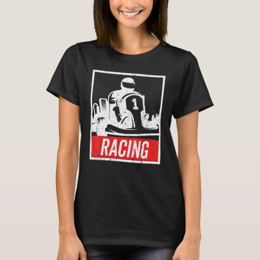 Vintage Kart Racing , Go-Kart Tシャツ (正面)
