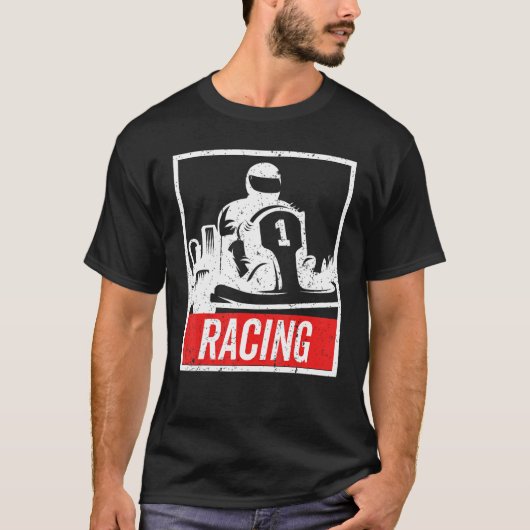 Vintage Kart Racing , Go-Kart Tシャツ (正面)