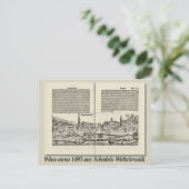 Vintage Karte Österreich Schedls Weltchronik 1493 ポストカード (スタンド正面)