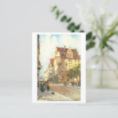 Vintage Katchenhaus and Kaiserstrasse in Heilbronn ポストカード (スタンド正面)