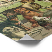 Vintage Kennel Club Illustration ポスター (角)