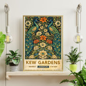 Vintage Kew Gardens Peacock Poster ポスター