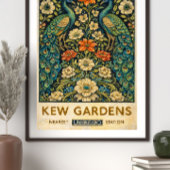 Vintage Kew Gardens Peacock Poster ポスター