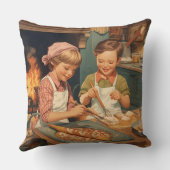 Vintage Kids Cooking クッション (裏面)