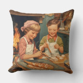 Vintage Kids Cooking クッション (正面)