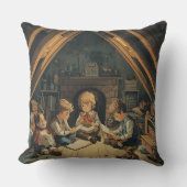 Vintage Kids Studying クッション (正面)