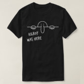 Vintage Kilroy Was Here Graffiti Tシャツ (デザイン正面)